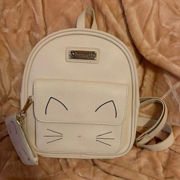 Loungefly heart logo cat backpack - Picture 1 of 3